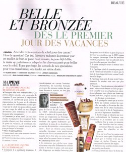 Belle et bronzée avant l'été