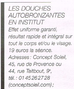 Autobronzer en institut